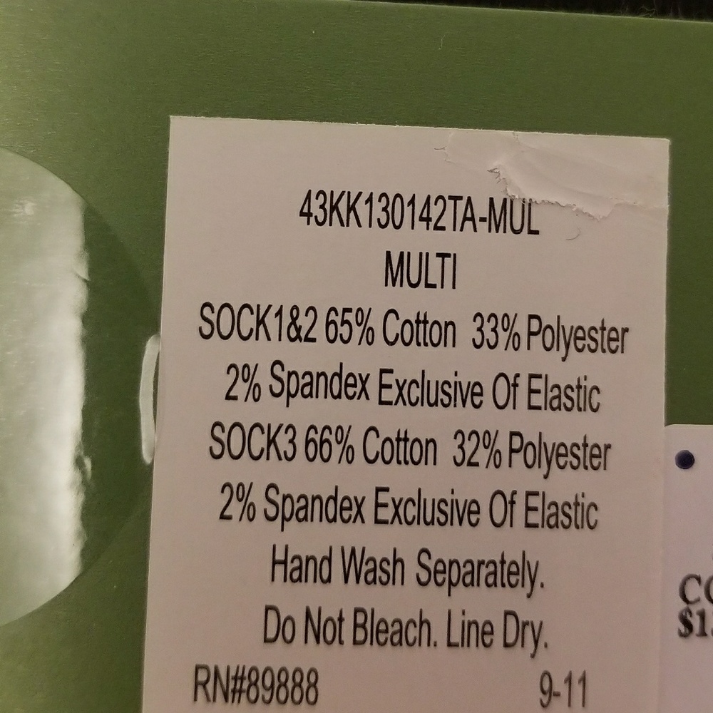 Kate Spade 3 pack crew socks - Picture 3 of 3